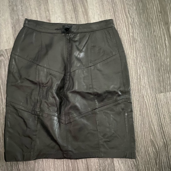 West Bay Black leather skirt Size 6 - Picture 3 of 4